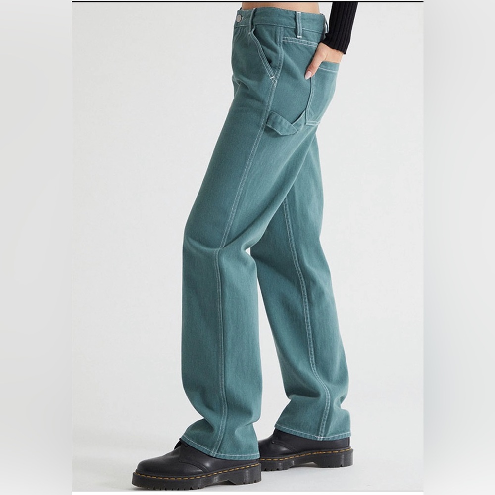 NWOT Pacsun Green Carpenter Pants Low Rise Size 25